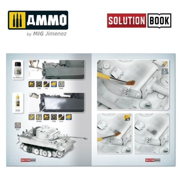 AMMO by Mig Jimenez A.MIG-6601 HOW TO PAINT WWII GERMAN WINTER VEHICLES - SOLUTION BOOK - Hobby City NZ (7882227843309)
