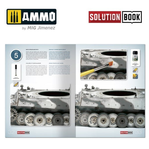 AMMO by Mig Jimenez A.MIG-6601 HOW TO PAINT WWII GERMAN WINTER VEHICLES - SOLUTION BOOK (7882227843309)