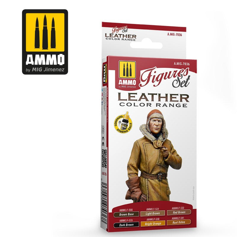 AMMO by Mig Jimenez A.MIG-7036 Leather figures set - Hobby City NZ