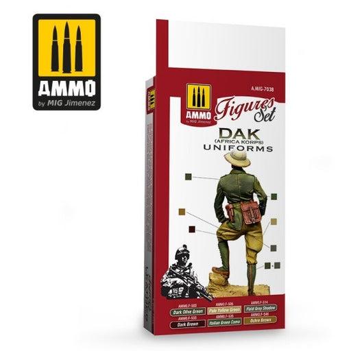 AMMO by Mig Jimenez A.MIG-7038 DAK UNIFORMS (AFRIKA KORPS) - FIGURES SET - Hobby City NZ