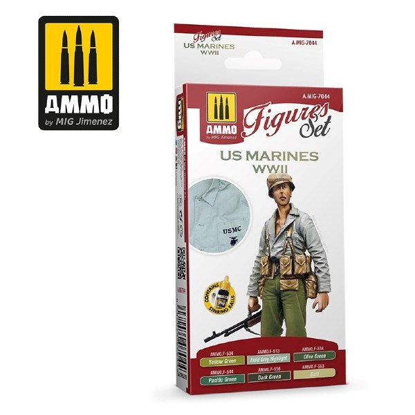 AMMO by Mig Jimenez A.MIG-7044 US MARINES WWII - FIGURES SET