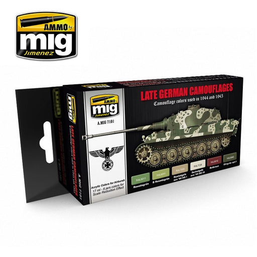 AMMO by Mig Jimenez A.MIG-7101 LATE WAR GERMAN COLORS (8170389700845)
