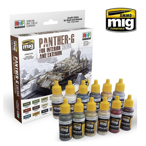 AMMO by Mig Jimenez A.MIG-7174 PANTHER G COLORS for interior and exterior (SPECIAL RYEFIELD EDITION) (8170390323437)