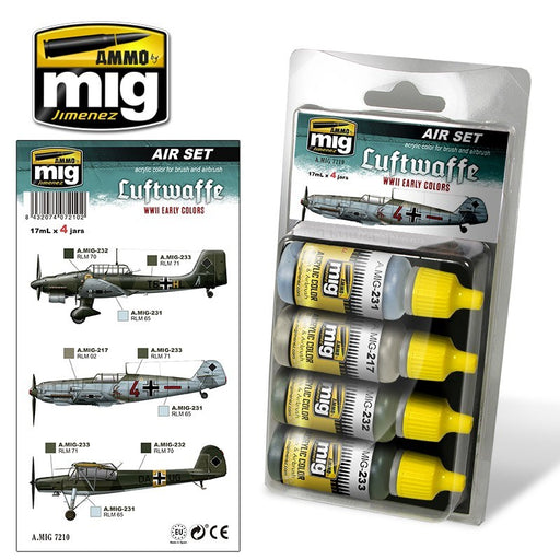 AMMO by Mig Jimenez A.MIG-7210 LUFTWAFFE WWII EARLY COLORS (8170390749421)