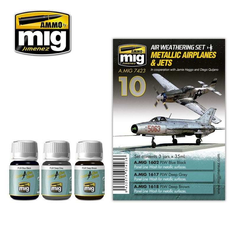 AMMO by Mig Jimenez A.MIG-7423 METALLIC AIRPLANES & JETS - Hobby City NZ