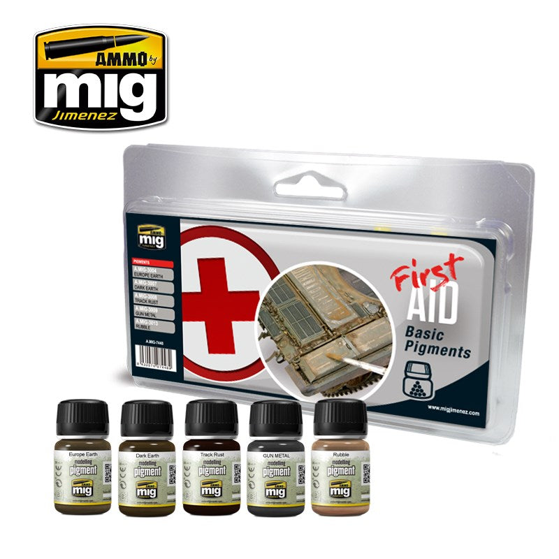 AMMO by Mig Jimenez A.MIG-7448 FIRST AID BASIC PIGMENTS