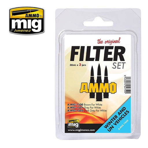 AMMO by Mig Jimenez A.MIG-7450 FILTER SET FOR WINTER AND UN VEHICLES (1885206544433)