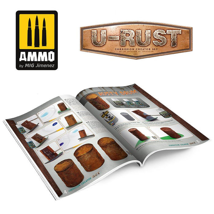 AMMO by Mig Jimenez A.MIG-7460 U-RUST Corrosion Creator Set (8170396156141)