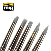 AMMO by Mig Jimenez A.MIG-7606  RUBBER BRUSH SET - Hobby City NZ
