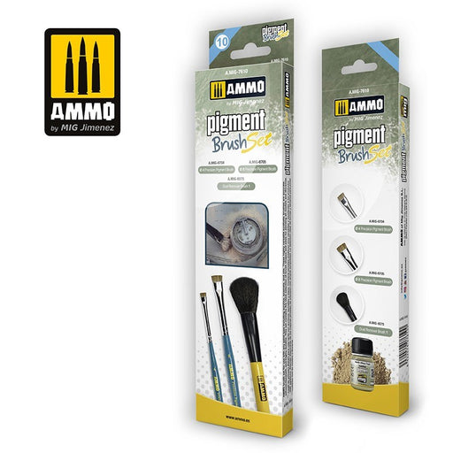AMMO by Mig Jimenez A.MIG-7610 Pigment Brushes Set (8170400547053)