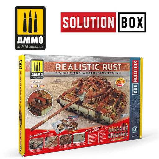 AMMO by Mig Jimenez A.MIG-7719 SOLUTION BOX: Realistic Rust Solution Box (8170395926765)