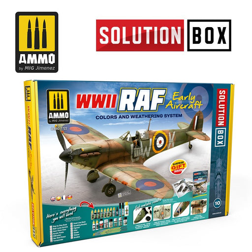 AMMO by Mig Jimenez A.MIG-7722 SOLUTION BOX: WWII RAF EARLY AIRCRAFT (8170395664621)