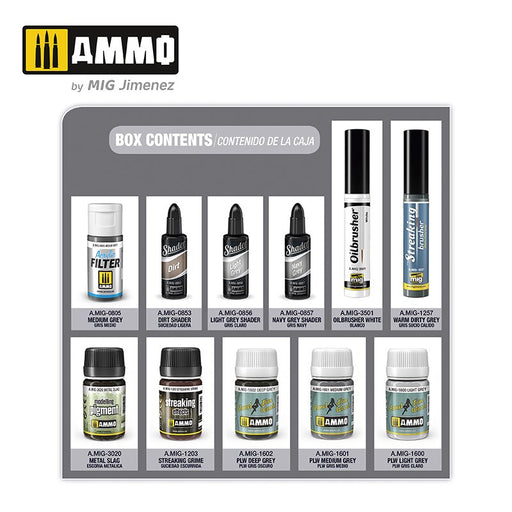 AMMO by Mig Jimenez A.MIG-7810 CARRIER DECK AIRCRAFT SOLUTION SET - SUPER PACK - Hobby City NZ