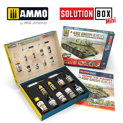 AMMO by Mig Jimenez A.MIG-7900 Solution Box MINI - 4BO Green Vehicles (8170395697389)