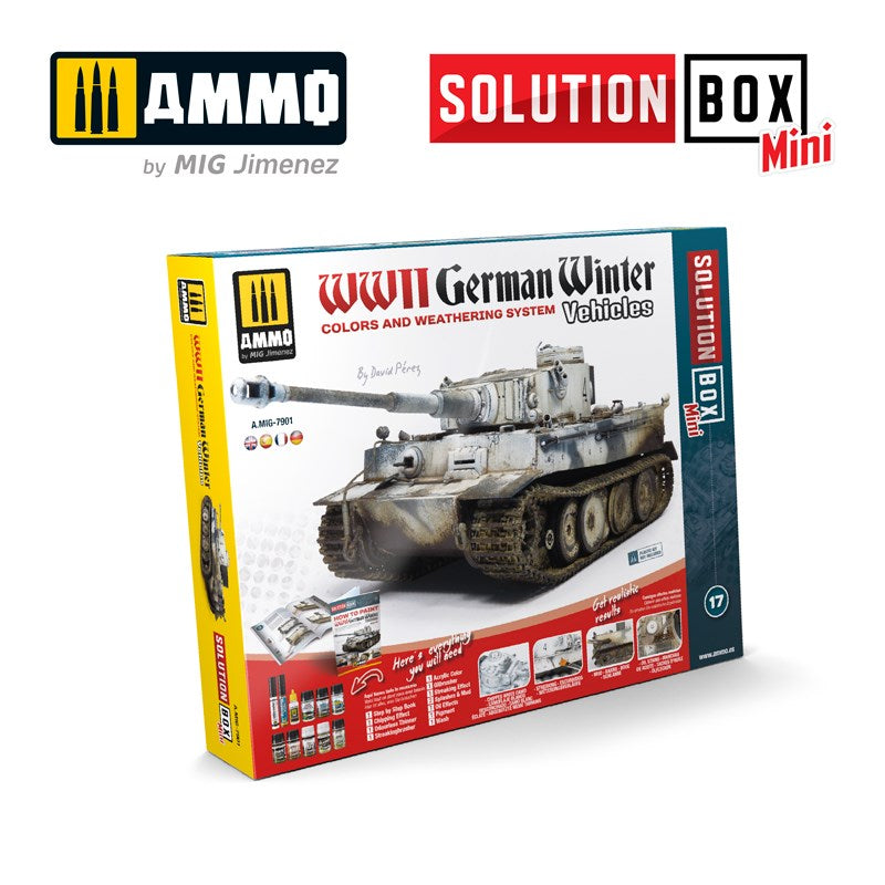 AMMO by Mig Jimenez A.MIG-7901 SOLUTION BOX MINI #17 WWII German Winter Vehicles - Hobby City NZ