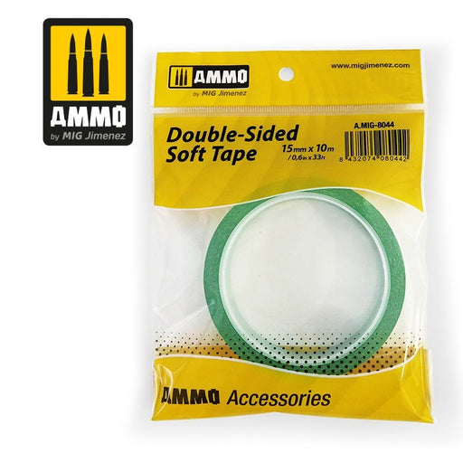 AMMO by Mig Jimenez A.MIG-8044 Double-Sided Soft Tape (15mm x 10M) - Hobby City NZ