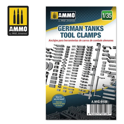 AMMO by Mig Jimenez A.MIG-8106 1/35 German Tanks Tool Clamps (6560349159473)