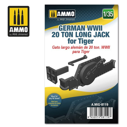 xAMMO by Mig Jimenez A.MIG-8119 1/35 German WWII 20 ton Long Jack for Tiger - Hobby City NZ (6560352403505)