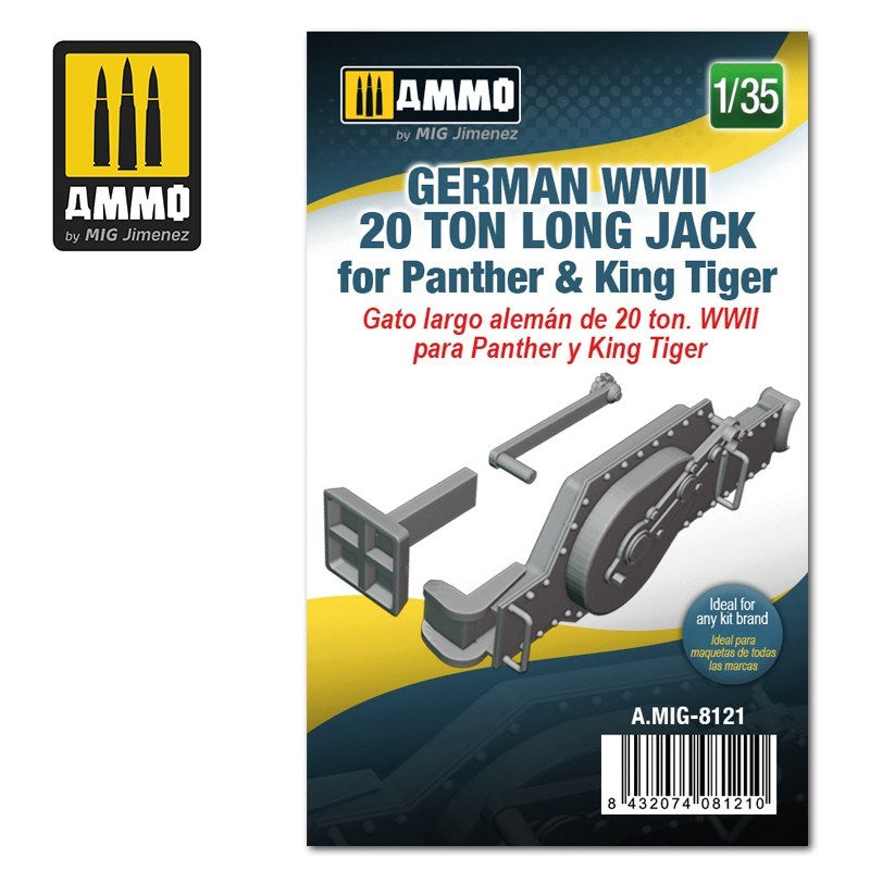 xAMMO by Mig Jimenez A.MIG-8121 1/35 German WWII 20 ton Long Jack for Panther & King Tiger - Hobby City NZ (6560352501809)