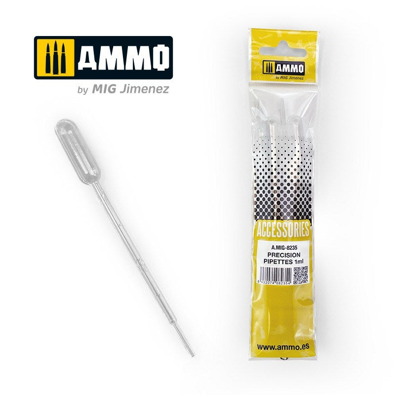 AMMO by Mig Jimenez A.MIG-8235 Small Pipettes 1mL (0.03 oz) 4 pcs. - Hobby City NZ