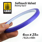AMMO by Mig Jimenez 8241 SOFTOUCH VELVET MASKING TAPE 2 (6mm X 25M) - Hobby City NZ