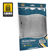 AMMO by Mig Jimenez A.MIG-8248 ADHESIVE CHROME SHEETS 280X195MM (5 PK) - Hobby City NZ