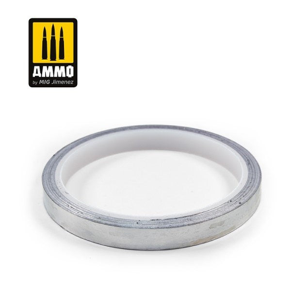 AMMO by Mig Jimenez A.MIG-8250 ALUMINIUM TAPE 10mm x 10m (0.39in x 32.8ft)