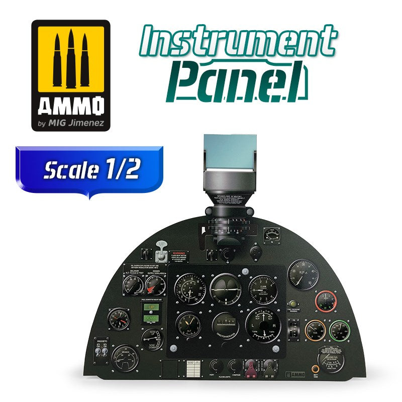 AMMO by Mig Jimenez A.MIG-8291 SUPERMARINE SPITFIRE MK V - 1/2 SCALE INSTRUMENT PANEL