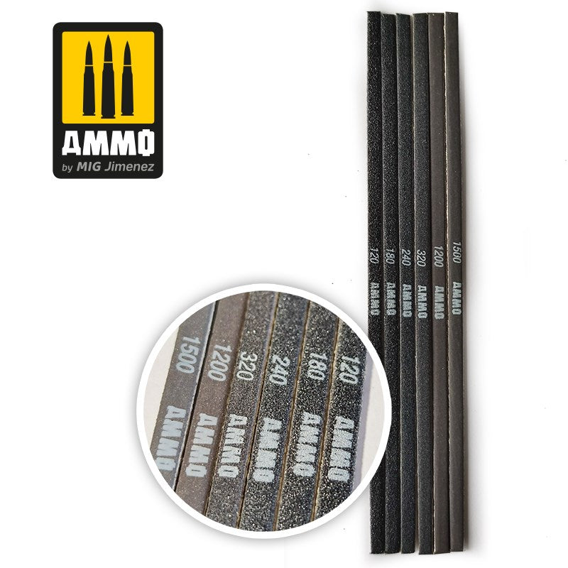 AMMO by Mig Jimenez A.MIG-8568 Contour Sanding Sticks 6 pcs. - Hobby City NZ