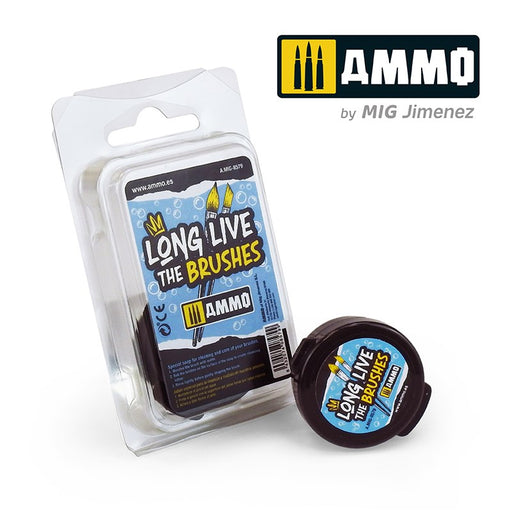 AMMO by Mig Jimenez A.MIG-8579 LONG LIVE THE BRUSHES - BRUSH SOAP (10GM) - Hobby City NZ