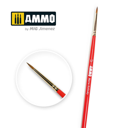 AMMO by Mig Jimenez A.MIG-8713 SIZE 1.7 AMMO MARTA KOLINSKY BRUSH - Hobby City NZ