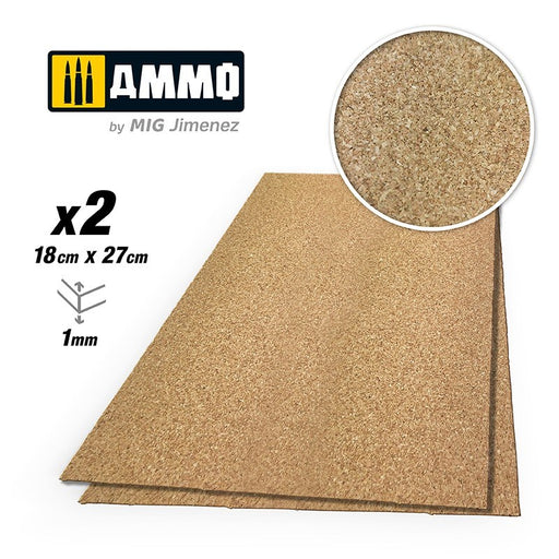 AMMO by Mig Jimenez A.MIG-8835 CREATE CORK Fine Grain (1mm) 2 pcs - Hobby City NZ