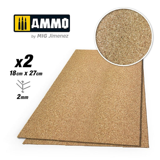 AMMO by Mig Jimenez A.MIG-8836 CREATE CORK Fine Grain (2mm) 2 pcs (8170404708589)