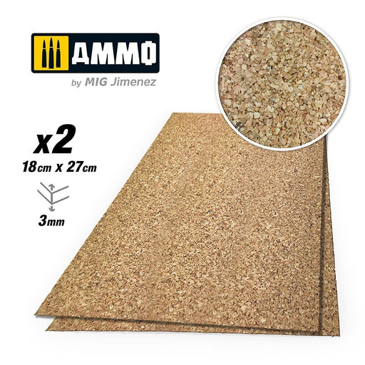 AMMO by Mig Jimenez A.MIG-8840 CREATE CORK Medium Grain (3mm) 2 pcs - Hobby City NZ