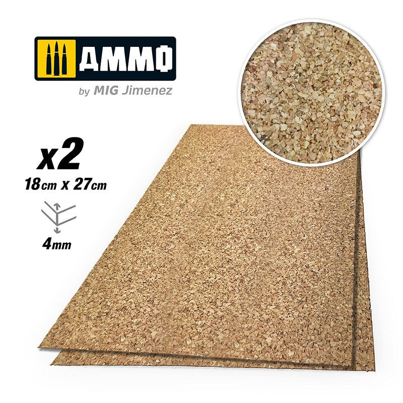 AMMO by Mig Jimenez A.MIG-8841 CREATE CORK Medium Grain (4mm) 2 pcs - Hobby City NZ