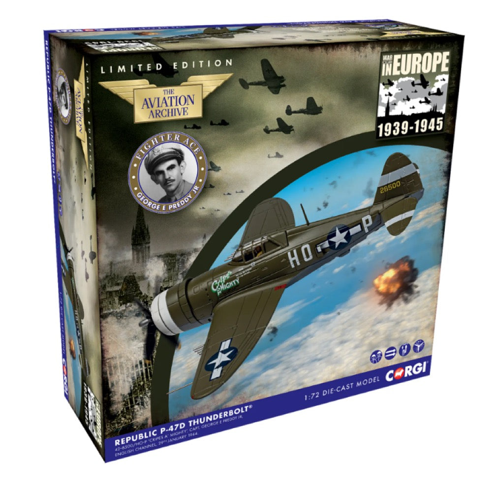 Corgi Republic P-47D Thunderbolt Diecast Aircraft 1/72 Scale