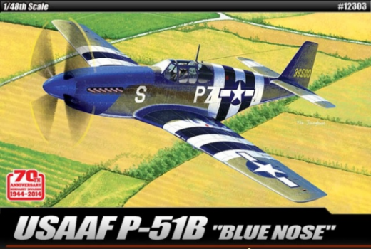 Academy 1/48 USAAF P-51B " Anniv. 70 Normandy Invasion 1944" Plastic Model Kit