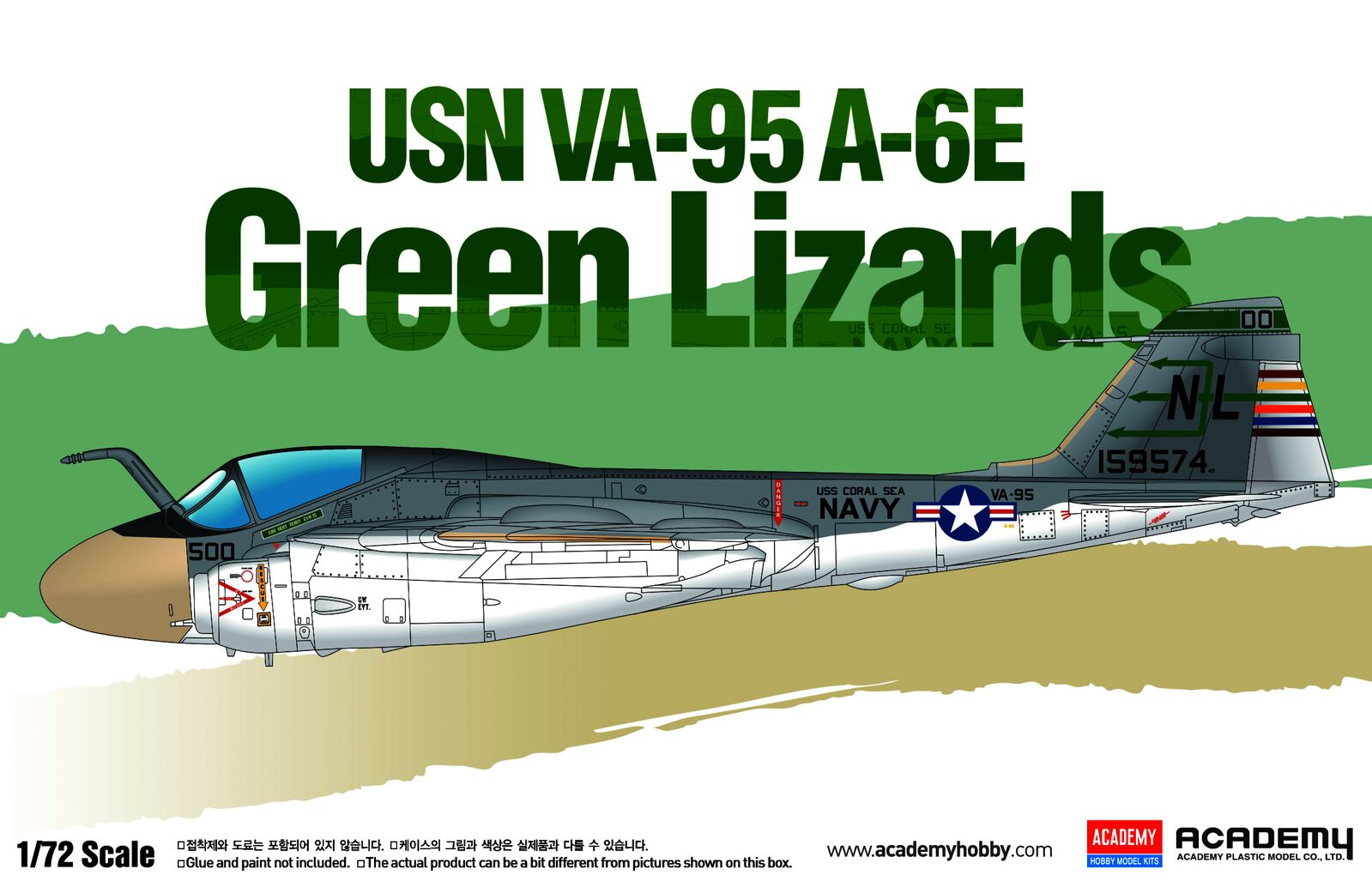 Academy 1/72 USN A-6E "VA-95 Green lizards" LE: Plastic Model Kit