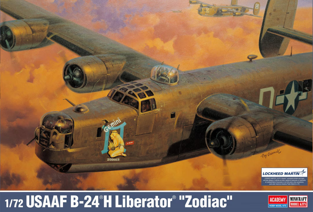 Academy 1/72 USAAF B-24H Liberator "Zodiac" Plastic Model Kit