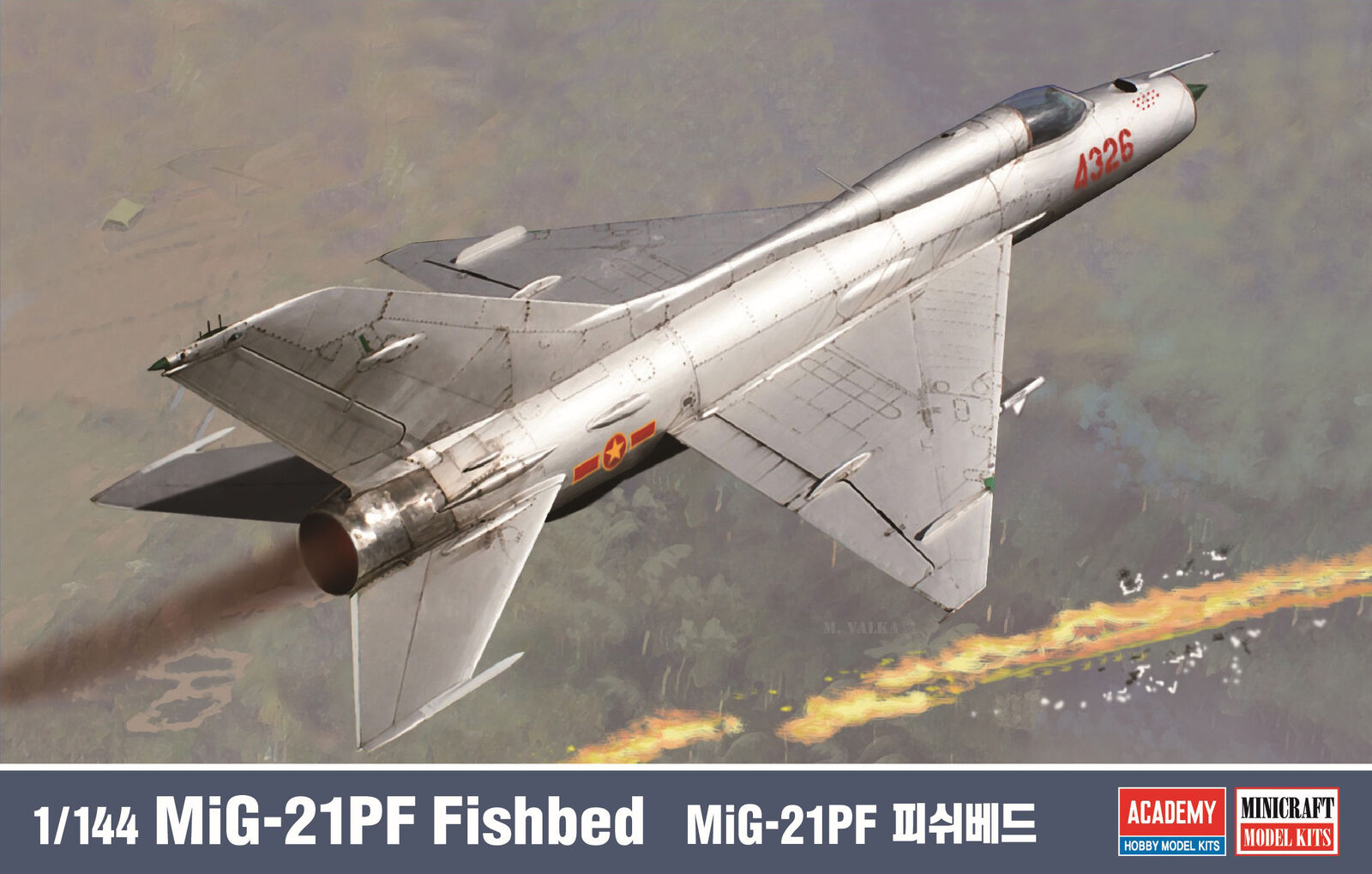 Academy 1/144 MIG-21PF Fishbed Plastic Model Kit