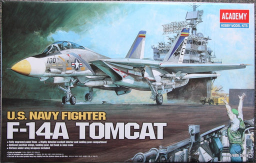 Academy 12253 1/48 F-14A Tomcat - U.S. Navy Fighter (8225539391725)