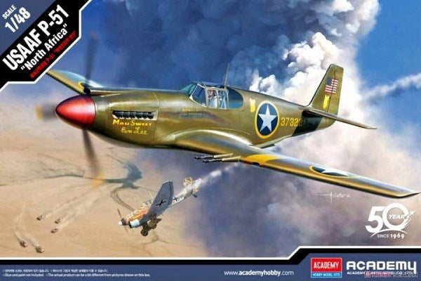Academy 12338 1/48 USAAF P-51 Mustang - North Africa - Hobby City NZ (6535253458993)