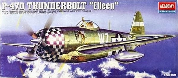 Academy 12474 (2105)1/72 P-47D THUNDERBOLT"EILEEN" - Hobby City NZ (1848461590577)