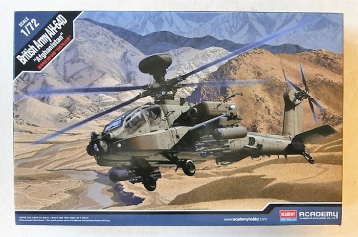 Academy 12537 1/72 BRITISH ARMY AH-64 AFGHAN WAR - Hobby City NZ