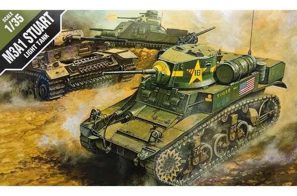 Academy 13269 1/35 U.S. M3A1 STUART LIGHTTANK -1398