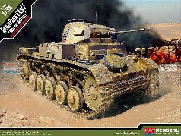 ACADEMY 13535 1/35 GERMAN PANZER II AUSF.F "NTH AFRICA"