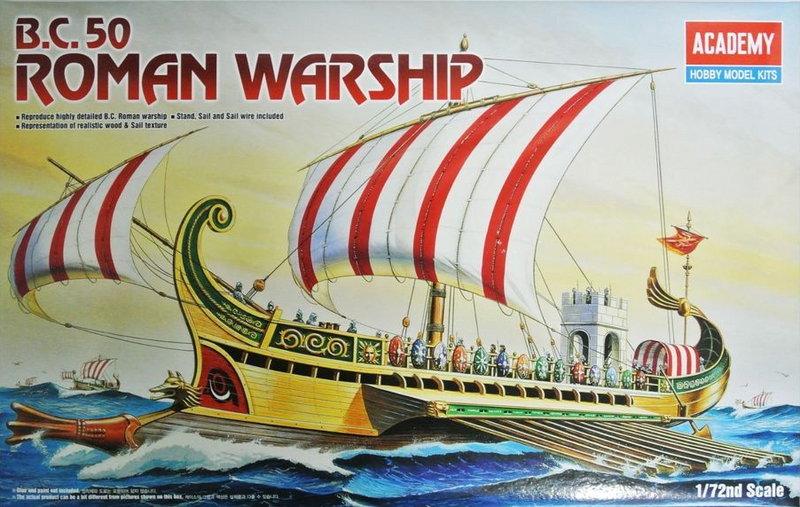 Academy 14207 1/72 B.C. ROMAN WARSHIP -1401 - Hobby City NZ