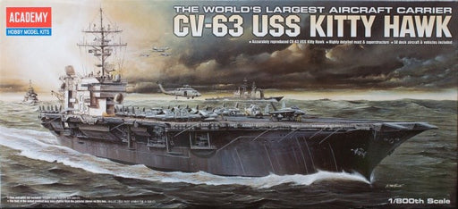 Academy 14210 1/800 USS CVN-63 KITTY HAWK (8294588809453)
