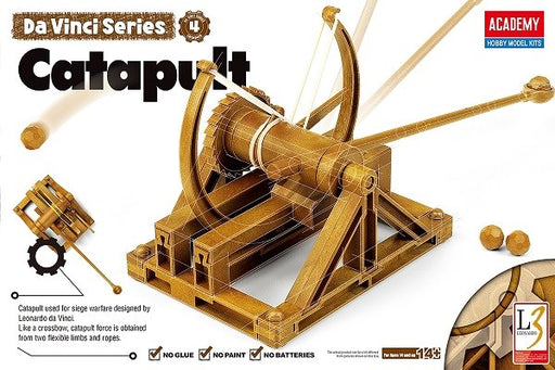Academy 18137 Catapult - Da Vinci Series No. 4 (Snap Kit) - Hobby City NZ