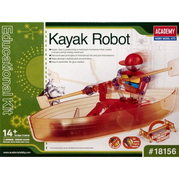 Academy 18156 Kayak Robot - Educational Series (Snap Kit) - Hobby City NZ (4526181810225)
